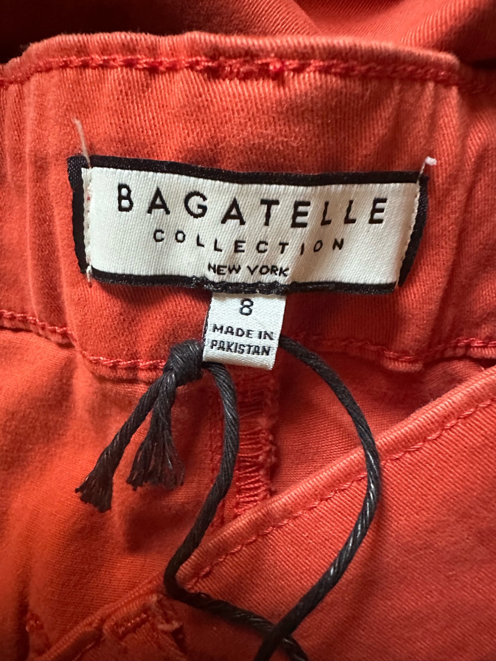 NWT Bagatelle Cropped Cotton Wide Leg Twill Pants Sedona - Picture 7 of 8